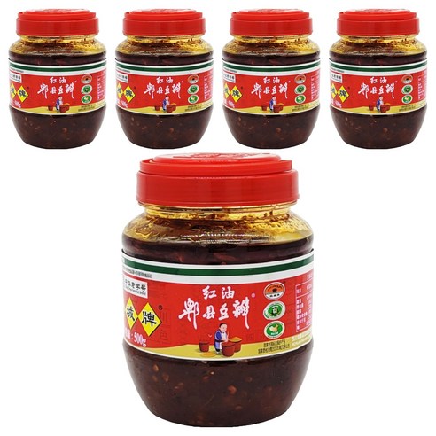 피센 홍유피현 두반장, 500g, 5개