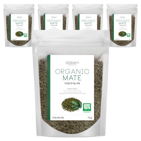 다비앙 유기농 마테차, 75g, 1개입, 5개