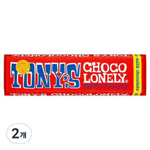 토니스초코론리 밀크 초콜릿, 2개, 50g