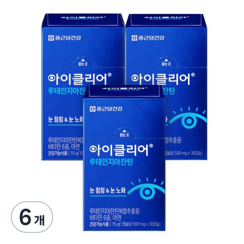 아이클리어 루테인지아잔틴, 30정, 6개