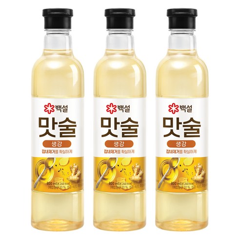 백설 맛술, 800ml, 3개