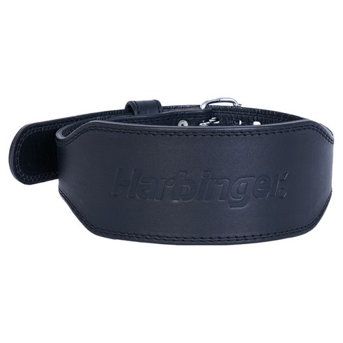 하빈져 프로 레더 헬스 벨트, 블랙, 550g