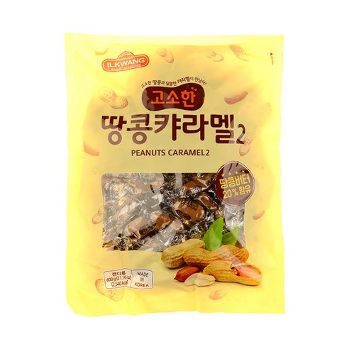 일광제과 캔디 땅콩캬라멜2, 600g, 1개