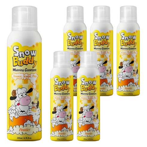 스노우버디 휘핑 클렌저 베이비파우더향, 200ml, 6개