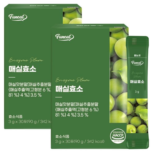퍼니트 매실효소 30p, 90g, 2개