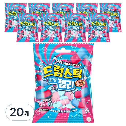 드럼스틱 모양 젤리 풍선껌향