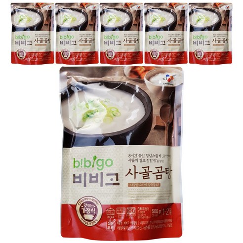 비비고 사골곰탕, 500g, 6개