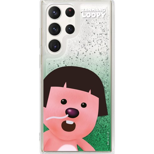 잔망루피 빅페이스 그라데이션 글리터 휴대폰 케이스