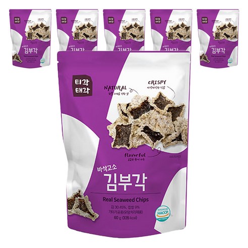 티각태각 속초 바삭고소 김부각, 60g, 6개