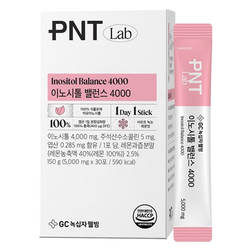GC녹십자웰빙 PNT 이노시톨 밸런스 4000 30p, 150g, 1개