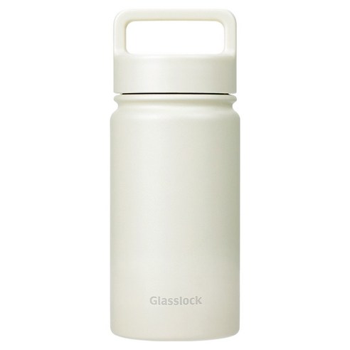 글라스락 스포티 핸들 텀블러, 베이지, 350ml, 1개