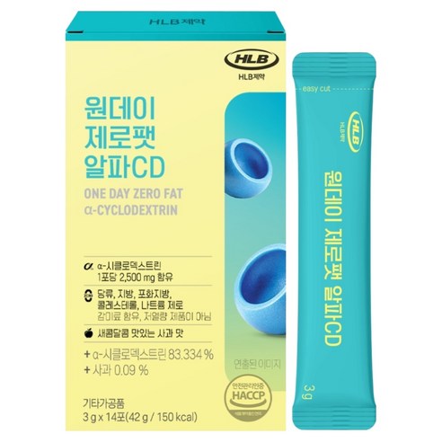 에이치엘비 원데이 제로팻 알파CD 14p, 42g, 1개