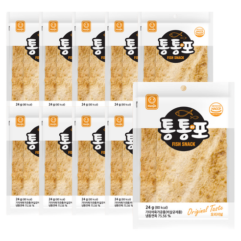 한진식품 통통어포 오리지널, 24g, 10개