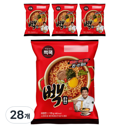 빽쿡 빽라면 115g