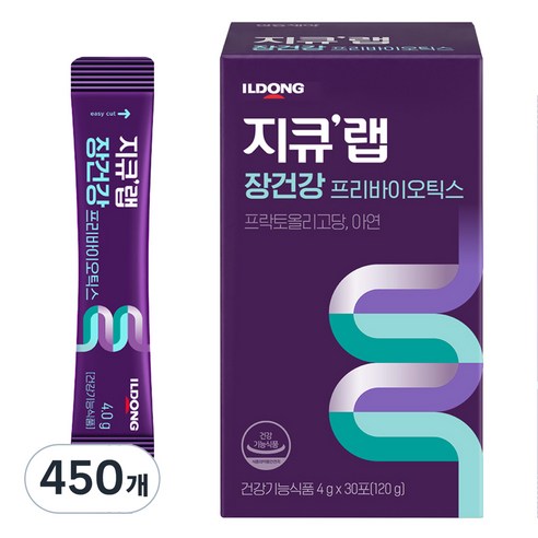 지큐랩 장건강 프리바이오틱스, 4g, 450개