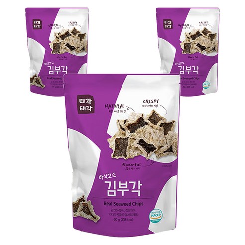 티각태각 속초 바삭고소 김부각, 60g, 3개