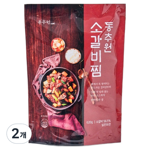 동추원 소갈비찜, 2개, 620g