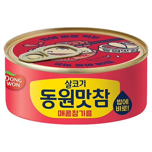 동원 살코기 동원맛참 매콤참기름 통조림, 135g, 1개