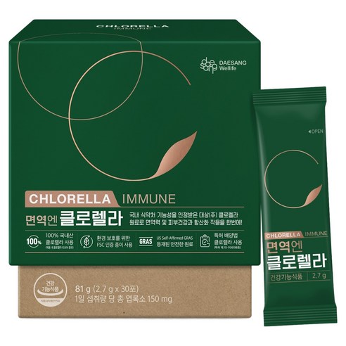 대상웰라이프 정품 면역엔 클로렐라 30p