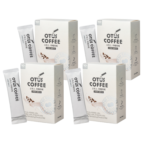 오투스커피 카페라떼, 15g, 4개, 10개입
