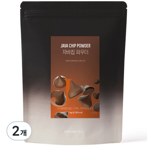 네이쳐티 자바칩 파우더, 1kg, 2개, 1개입