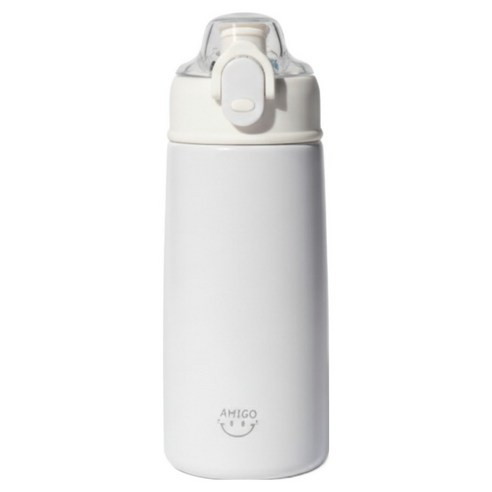 아미고 원터치 이중잠금 식세기사용 세라믹 텀블러, 라이트 스노우 펄, 1개, 450ml