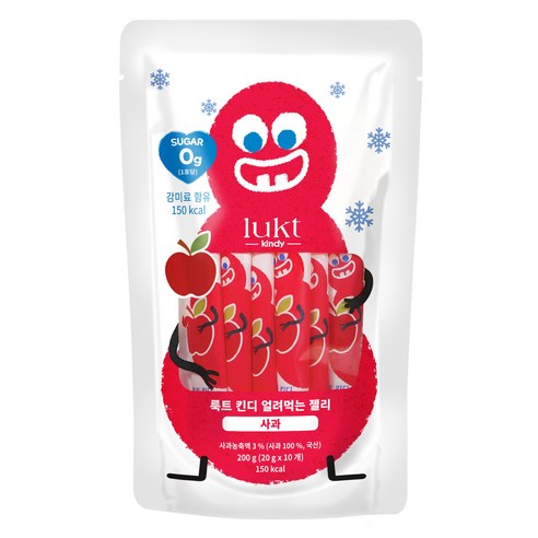 룩트킨디 얼려먹는 젤리 10p, 200g, 1개, 사과