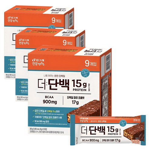 빙그레 더단백 크런치바 초코