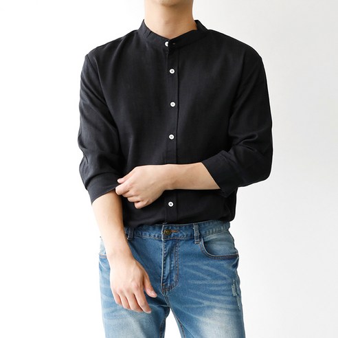 해리슨 차이나 린넨 통기성 7부셔츠 TBC1004