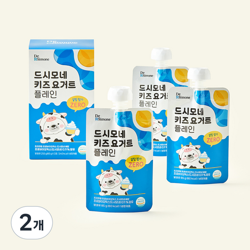 [로켓프레시] 드시모네 키즈 요거트 플레인, 85g, 3개입, 2개