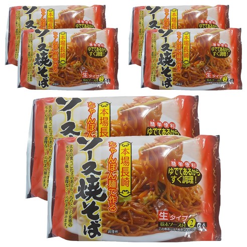 카리노재팬 소스야끼소바 생면 2인분 320g, 6개