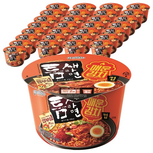틈새라면 매운김치 컵 105g
