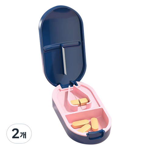 나홈 알약 커터기 블루, 2개