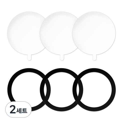 제이엔 맥세이프 호환 자석스티커 3개+보호필름 3개