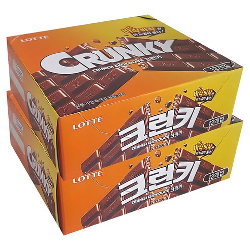 롯데웰푸드 크런키 초콜릿