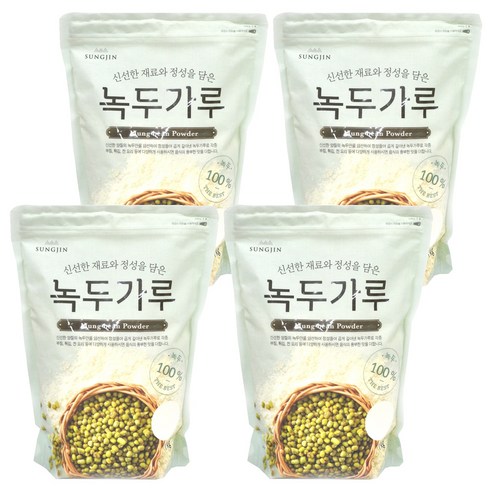 성진식품 녹두가루, 1kg, 4개