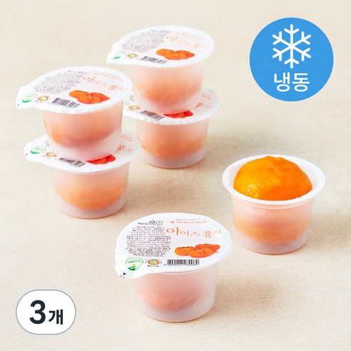 [로켓프레시] 아이스 홍시 6입 (냉동), 360g, 3개