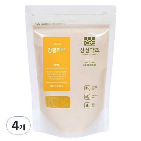 신선약초 강황가루, 300g, 4개