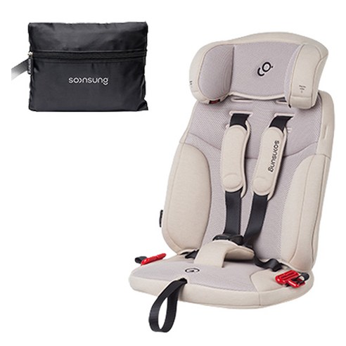 순성 빌리 프로 휴대용 카시트 ISOFIX 2026, 밀키베이지