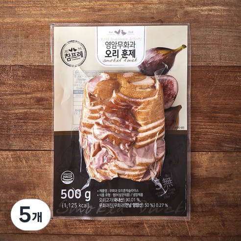 [로켓프레시] 참프레 무화과 오리훈제 슬라이스, 500g, 5개