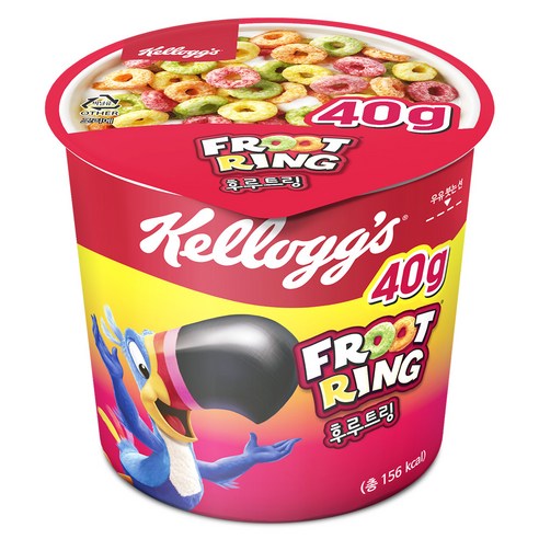켈로그 컵 시리얼 후르트링, 40g, 1개