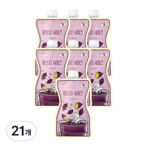 체인지핏 체인지 쉐이크 고구마 라떼, 50g, 21개