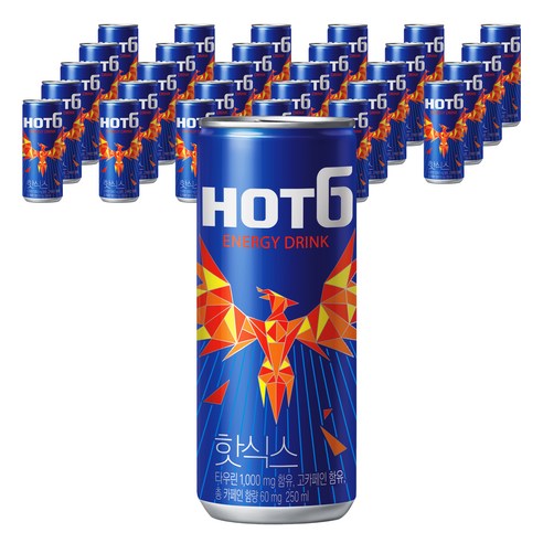 핫식스 오리지널 에너지음료, 250ml, 30개