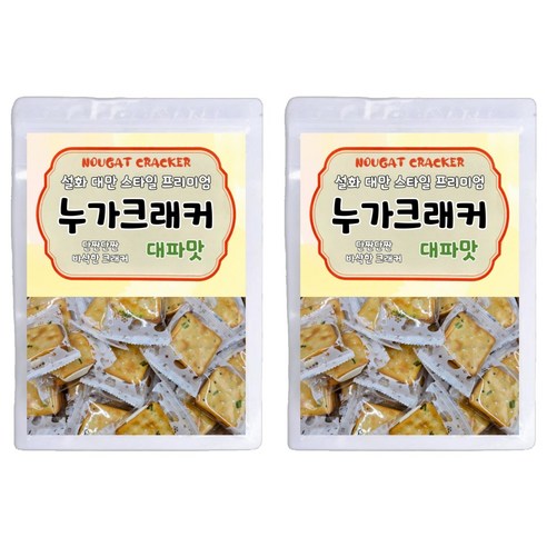 설화 대만 스타일 프리미엄 누가크래커 대파맛, 100g, 2개