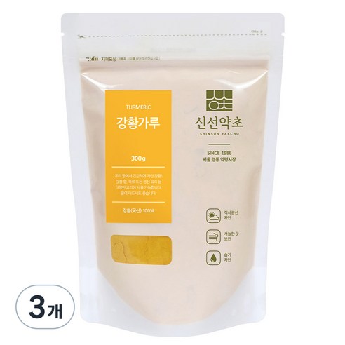 신선약초 강황가루, 300g, 3개