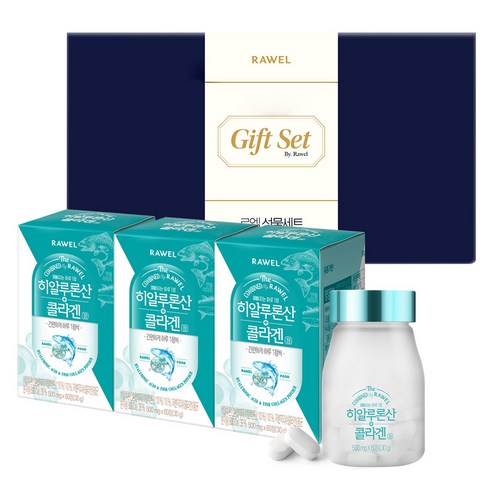 로엘 히알루론산 콜라겐정, 60정, 3개