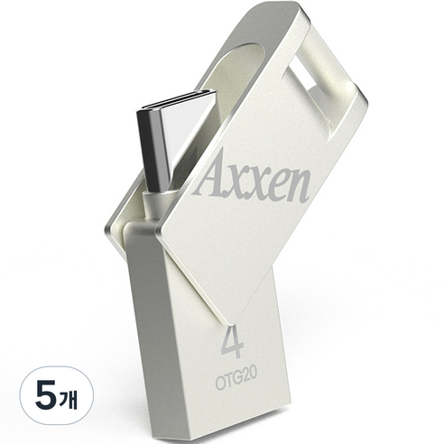 액센 버디 C타입 USB 메모리 OTG20, 4GB, 5개