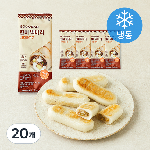 [로켓프레시] 고고단 떡마리 치즈불고기 (냉동), 100g, 20개, 1개입