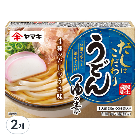 야마끼 우동 쯔유 스프 6p, 48g, 2개