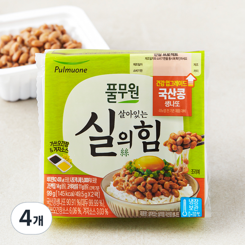 [로켓프레시] 풀무원 살아있는실의힘 국산콩생나또